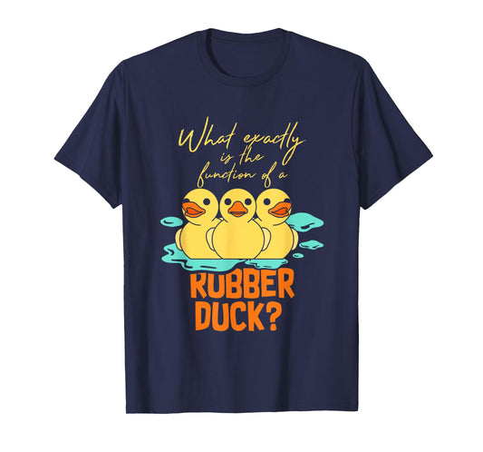 Rubber Duck Funny Animal Gift Idea Unisex-Kids T-Shirt Black Small Classic Fit Short Sleeve Crew Neck T Back All Seasons