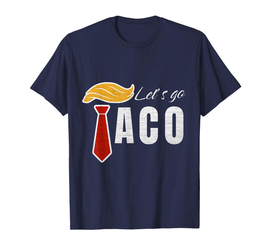 Let’s Go Taco Funny Vintage USA Flag, Let’s Go Taco Funny T-Shirt