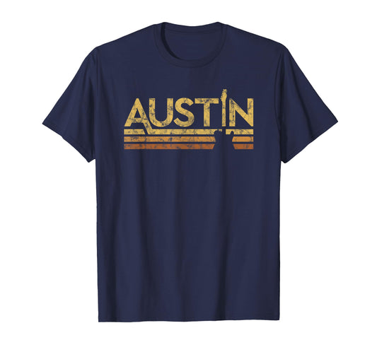 Retro Music Austins Texas T-Shirt