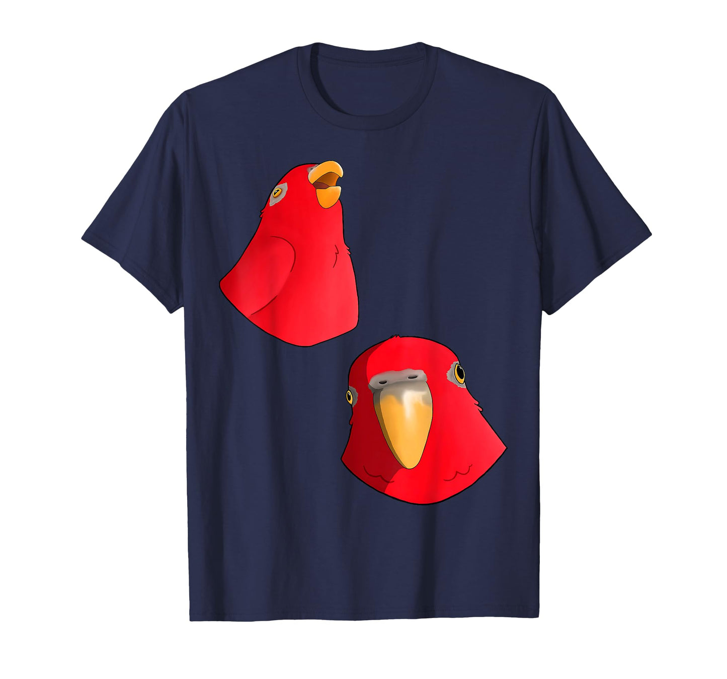 Red Birb - Bird Laughing Then Staring wuewuewue T-Shirt