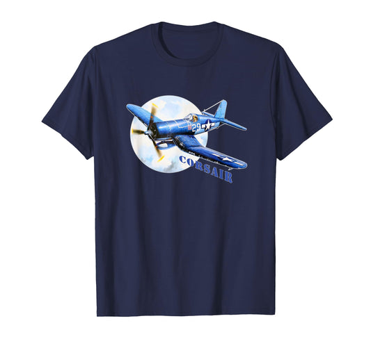 F4U Corsair WW2 Warbird Vintage Fighter Aircraft T-Shirt