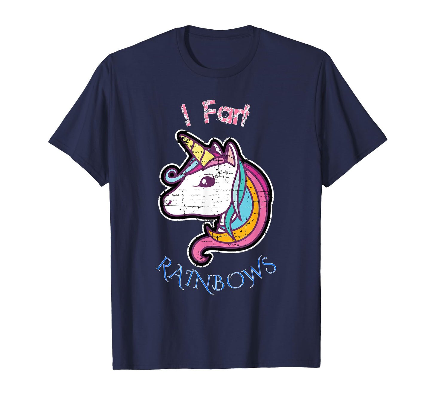 I Fart RAINBOWS Distressed Cute Funny Unicorn T-Shirt! T-Shirt