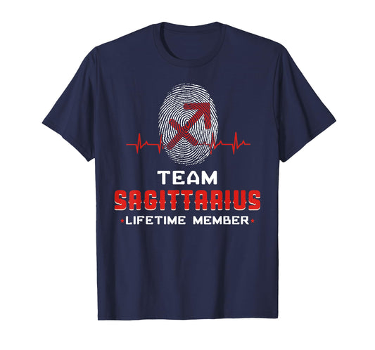 Team Sagittarius Lifetime Member Birthda Nov Dec Zodiac Sign T-Shirt