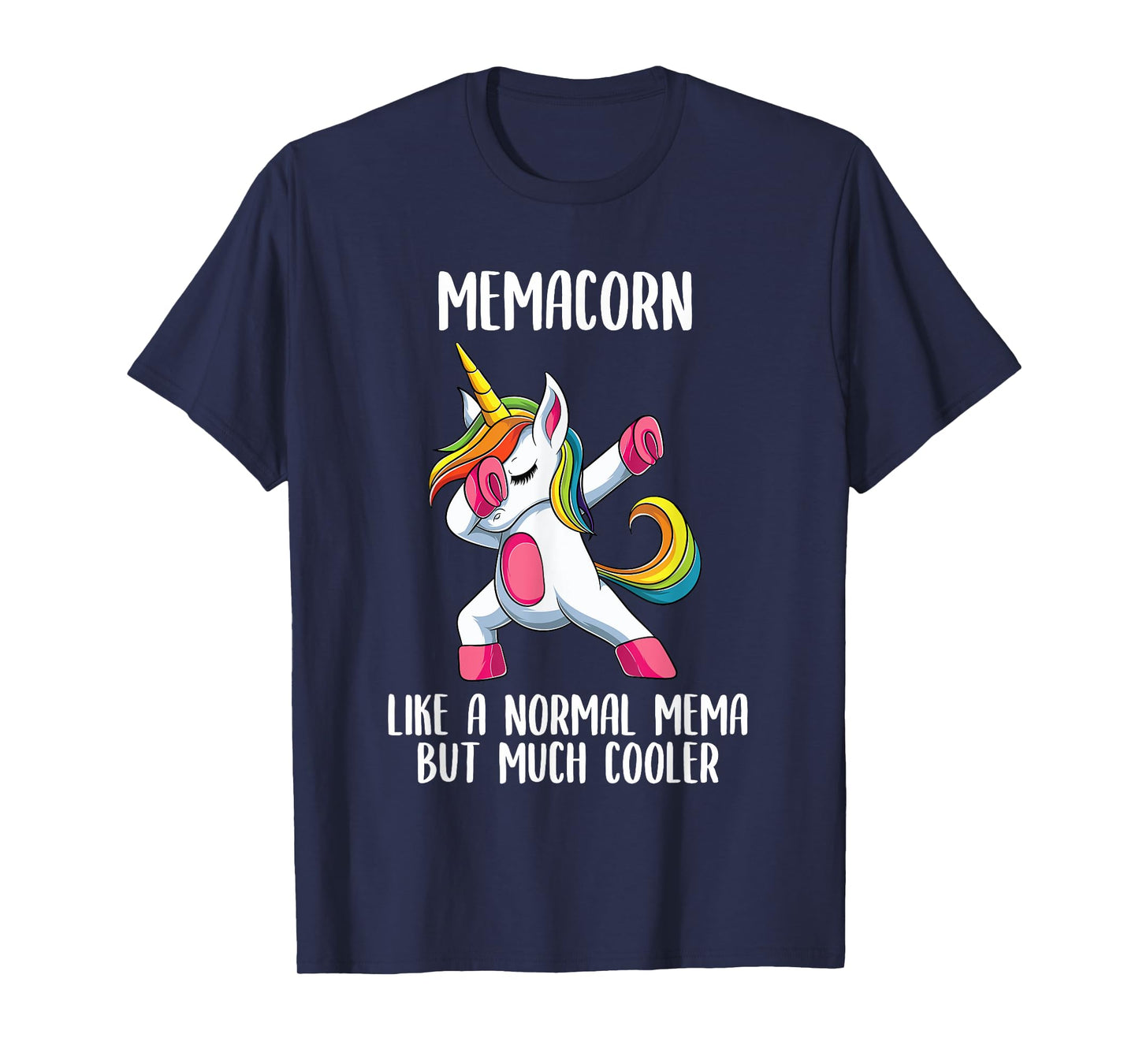 Unicorn Mema Girl Birthday Party Apparel MemaCorn Cute T-Shirt