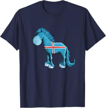 Iceland Flag Pony Shirt I Icelandic Horse T-Shirt I Gift T-Shirt