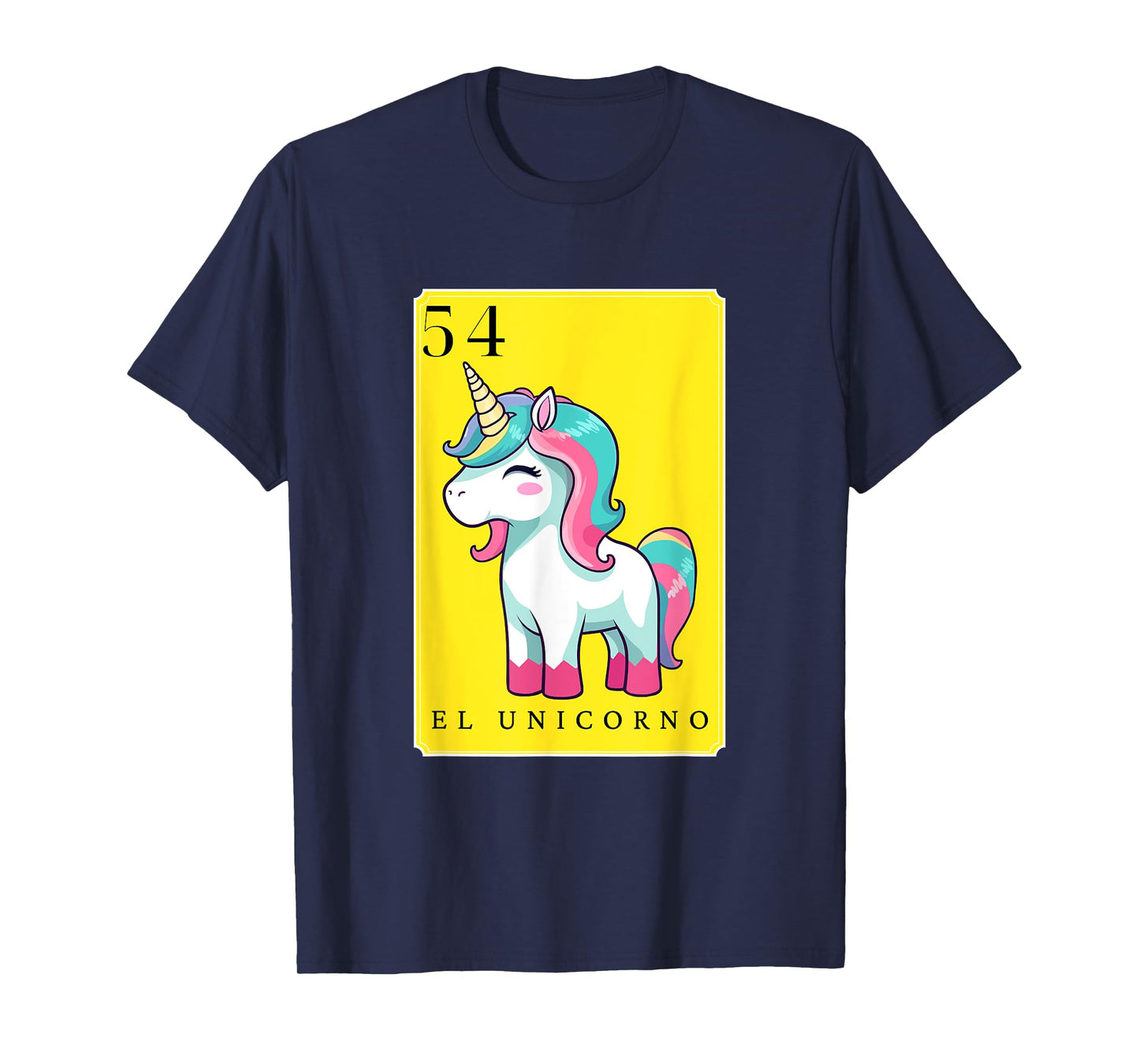 El Unicorno Funny Spanish-Mexican Bingo Cards The Unicorn T-Shirt