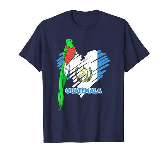 Guatemala Quetzal National Bird Guatemalan Flag Day T-Shirt