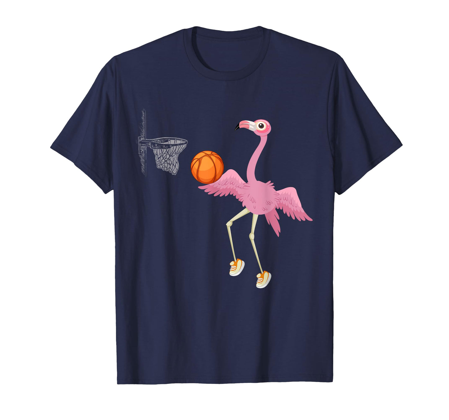 Flamingo Basketball Flamingo Playing Basketball Flamingo T-Shirt