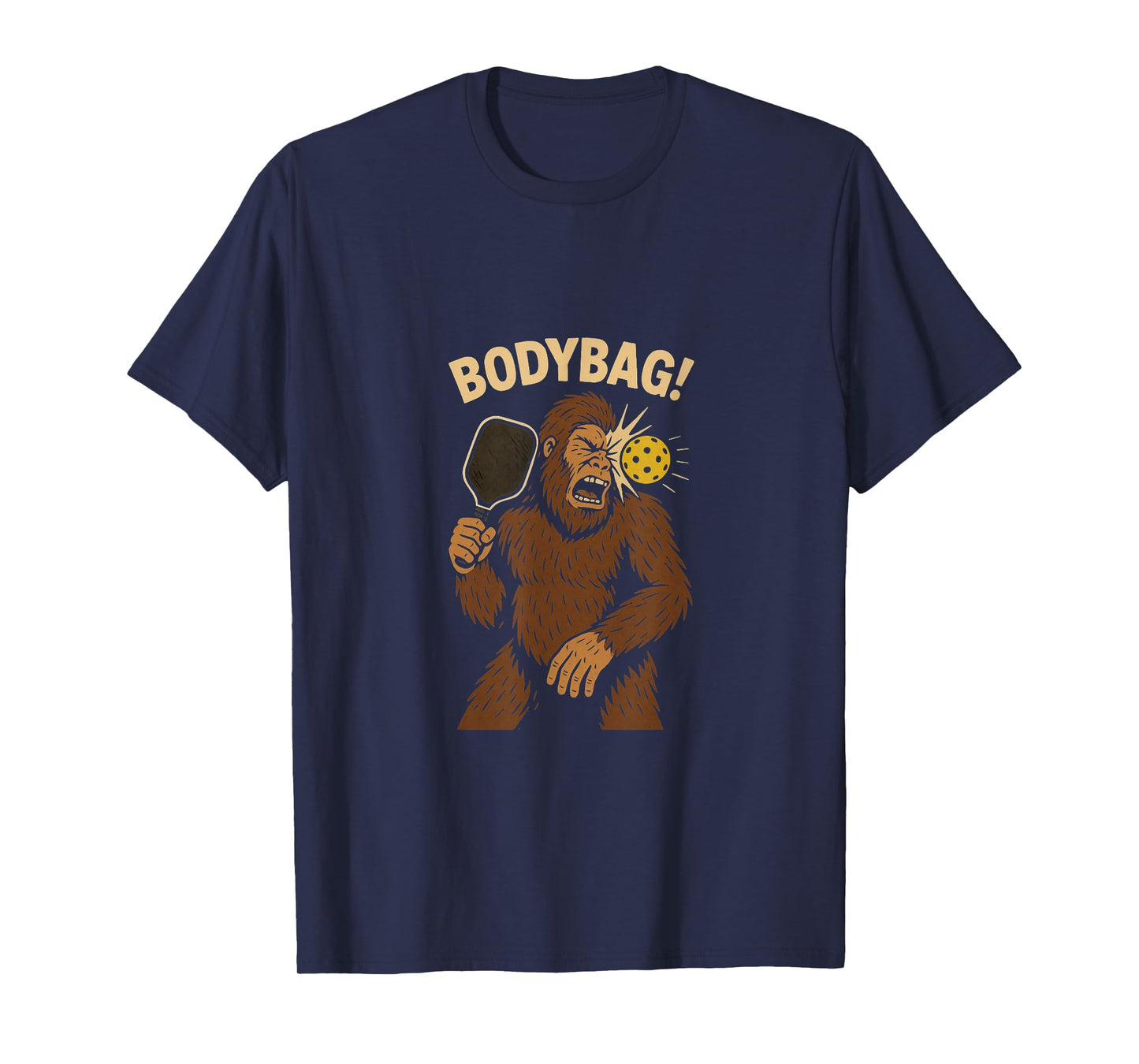 BODYBAG Pickleball Bigfoot Funny Pickle Ball T-Shirt