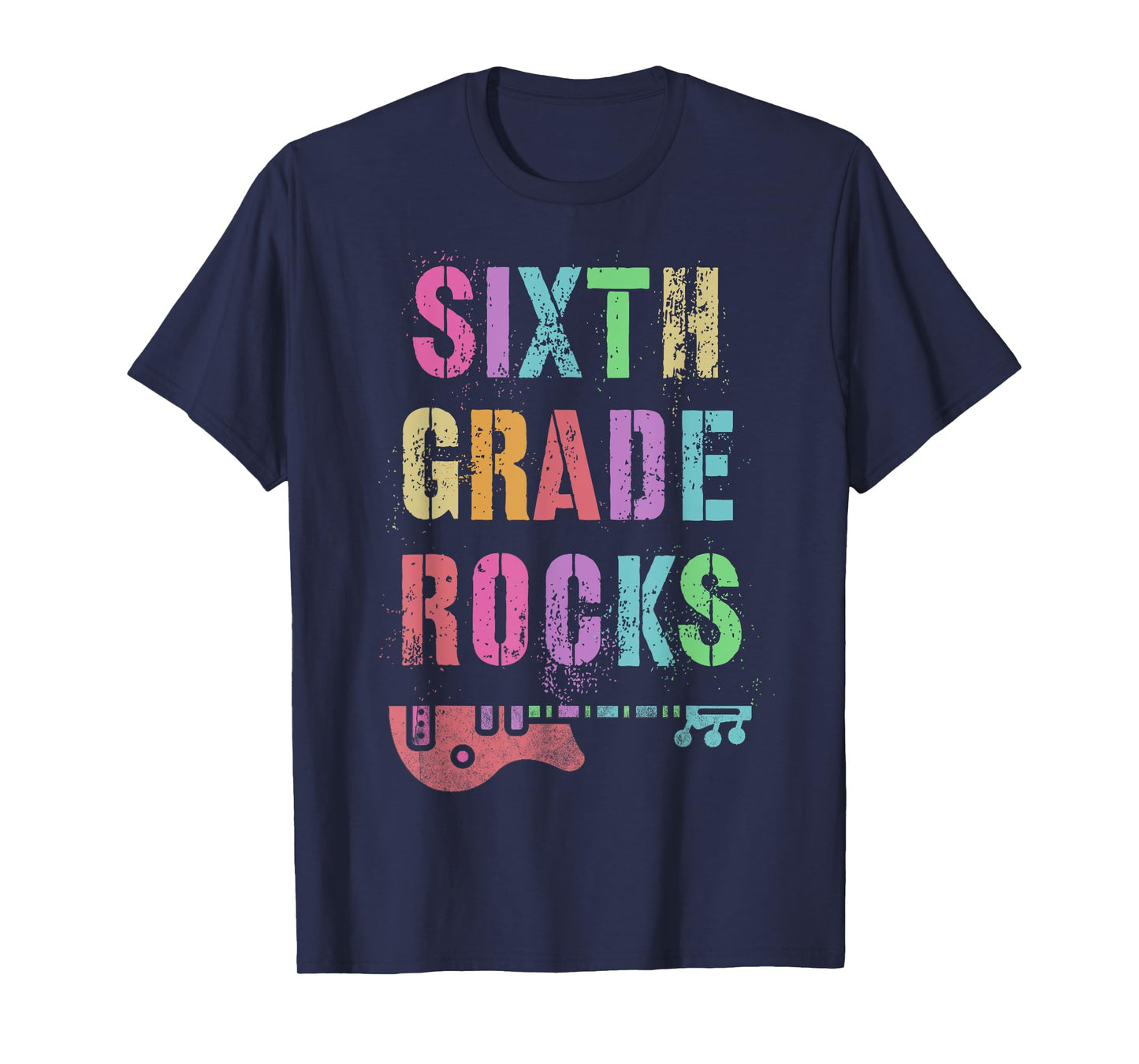 6th GRADE ROCKS Testing Teacher Rockstar Team Sixth Grader T-Shirt for Men Women Girls Kids