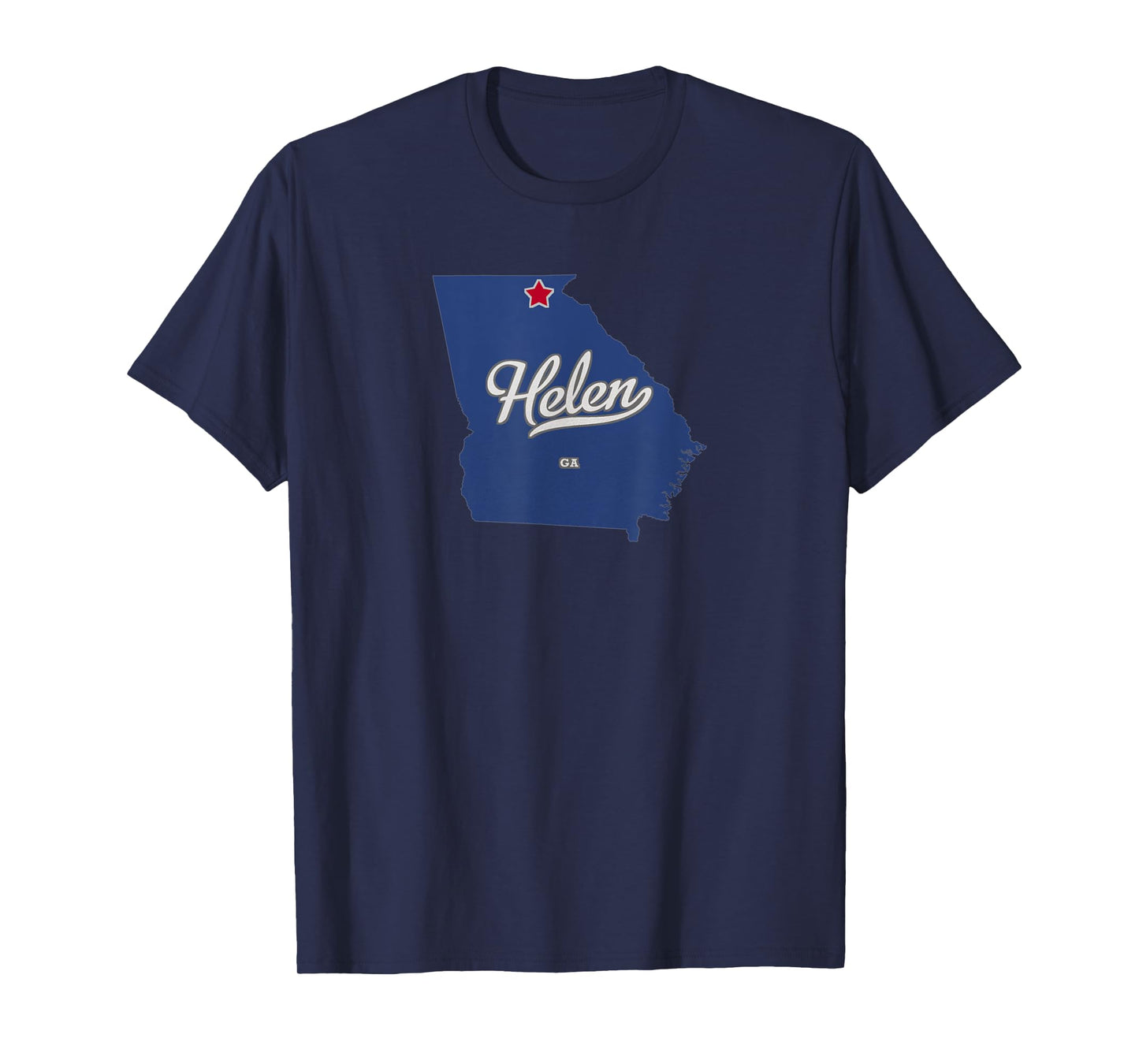 Helen Georgia GA Map T-Shirt