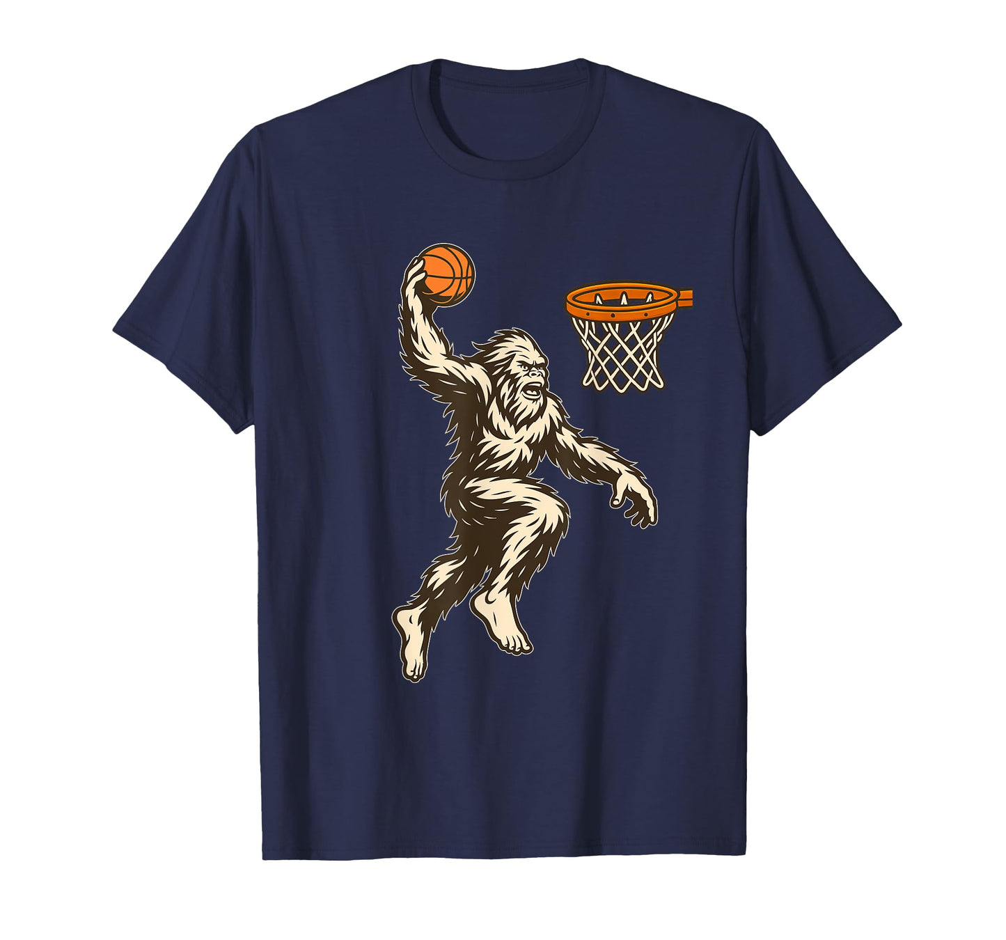 Bigfoot Dunking - Basketball Player Fan Basketball Coach T-Shirt