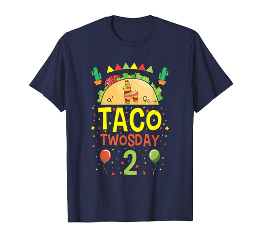Taco Twosday 2 Two Year Old Boy Girl Birthday Gift T-Shirt