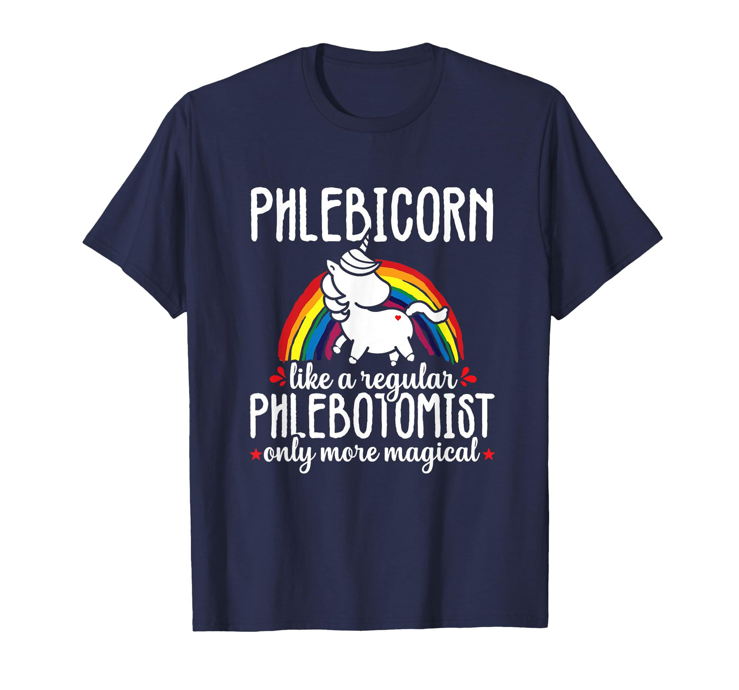 Funny Unicorn Phlebotomist Phlebotomy technician Nurse RN T-Shirt