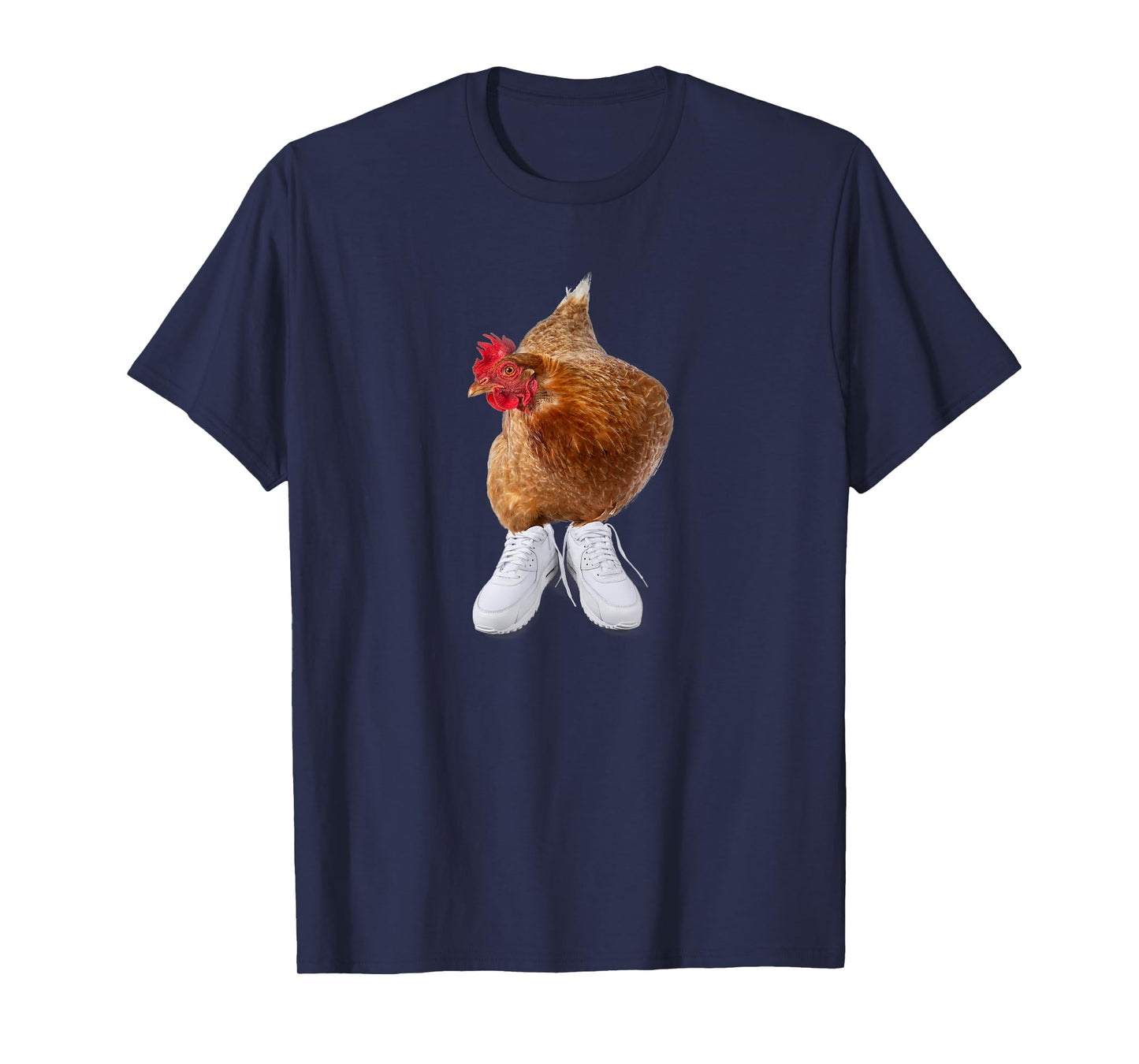 Chicken in Sneakers, Funny Meme Gag Design T-Shirt