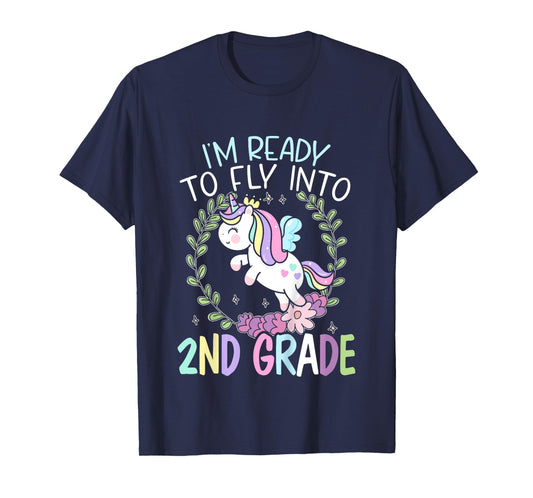 Kids I'm Ready To Fly Into 2nd Grade First Day Of School T-Shirt