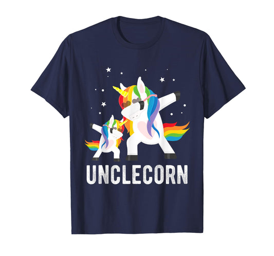 Dabbing Unclecorn, Funny Unicorn Lover Tee for Uncle and Kid T-Shirt