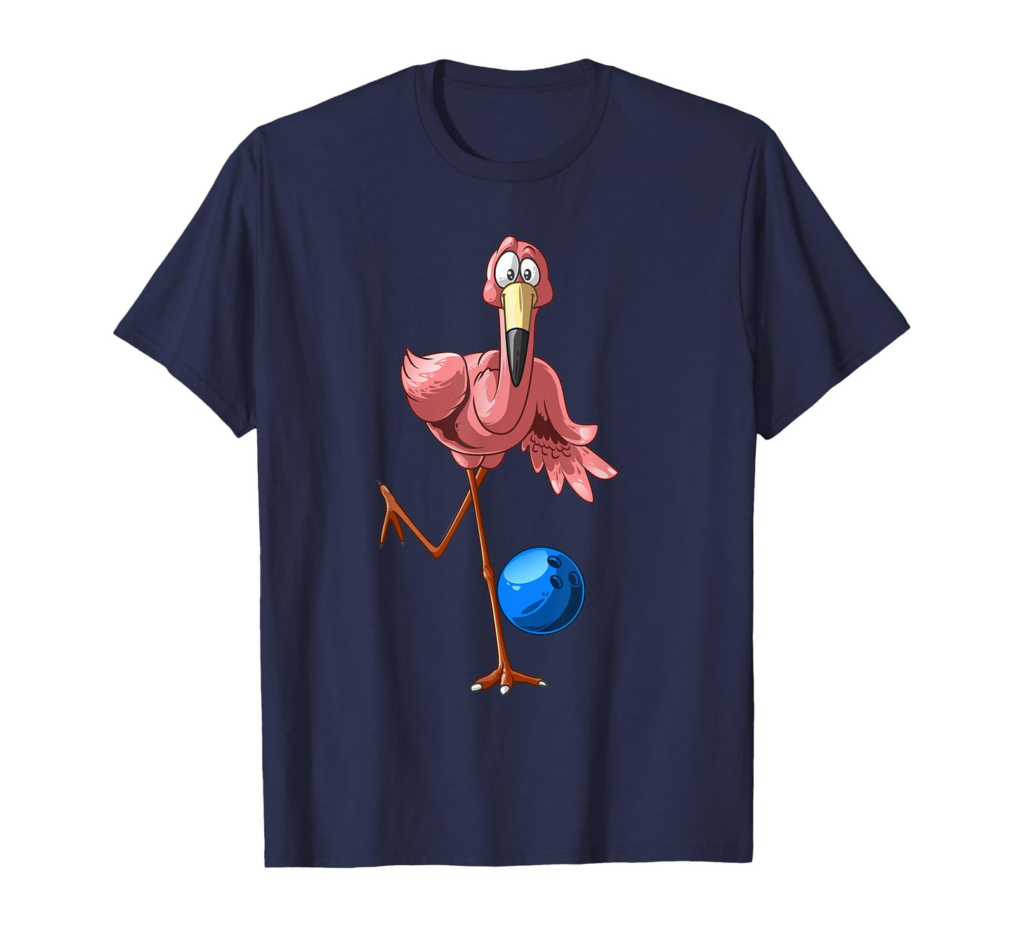 Cool Bowling Flamingo | Funny Shorebirds Lover Player Gift T-Shirt