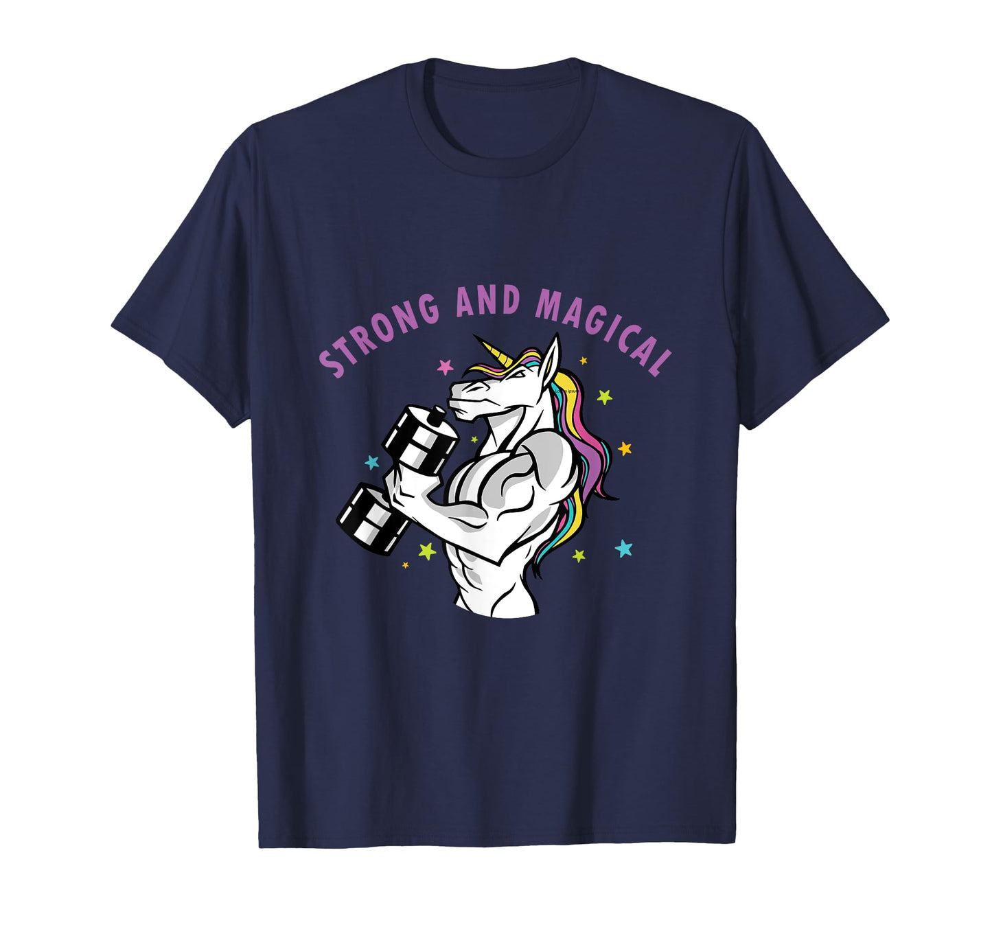 Strong And Magical Unicorn Workout Muscle Men Women Gay LGBT T-Shirt