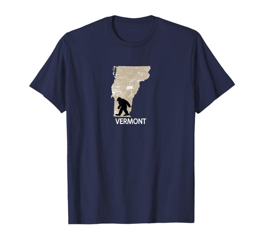 Funny Bigfoot I Believe Loves Vermont VT Sasquatch T-Shirt