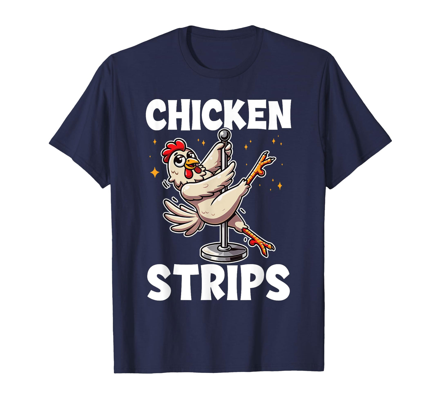 Farm Animal Humor Chicken Pole Dance Black X-Small Unisex-Adults Modern Cartoon Humor Dance T-Shirt