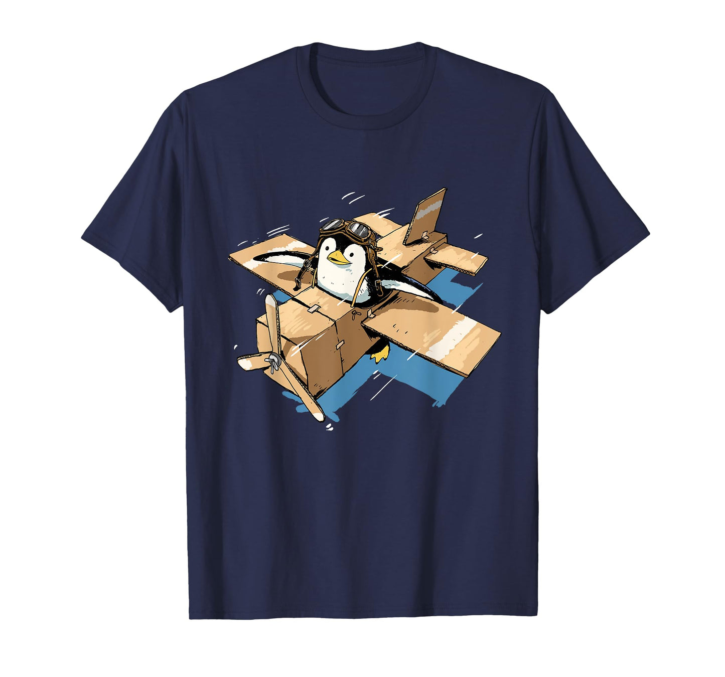 Flying Penguin Shirt Penguin Lover Penguin Airplane Pilot T-Shirt