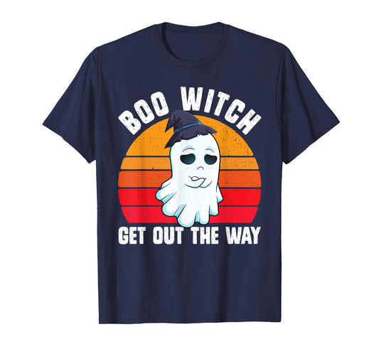 Boo Witch Get Out The Way Funny Halloween Costume Pun T-Shirt