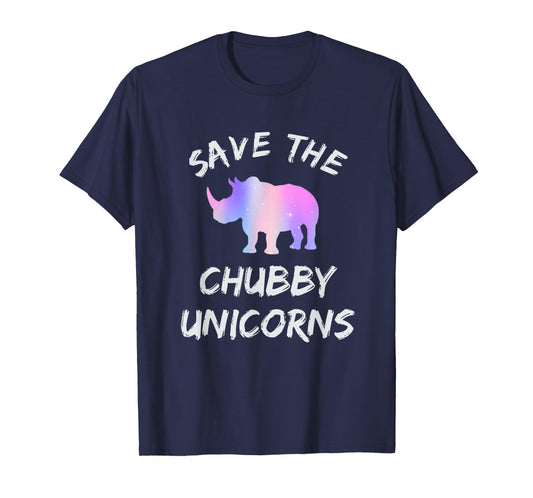 Save the Chubby Unicorns Fat Rhino T-Shirt