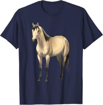 Beautiful Buttermilk Buckskin Quarter Horse Tshirt T-Shirt