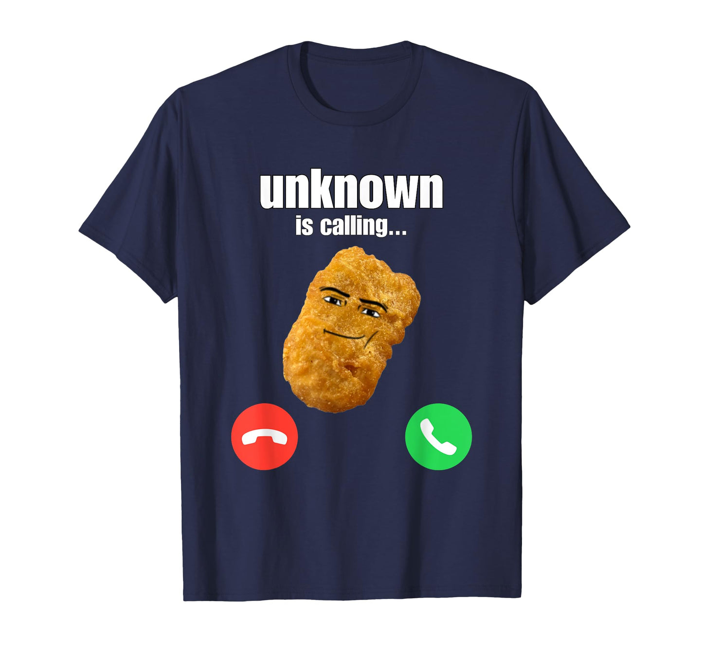 Chicken Nugget Man Face Cowboy Meme T-Shirt