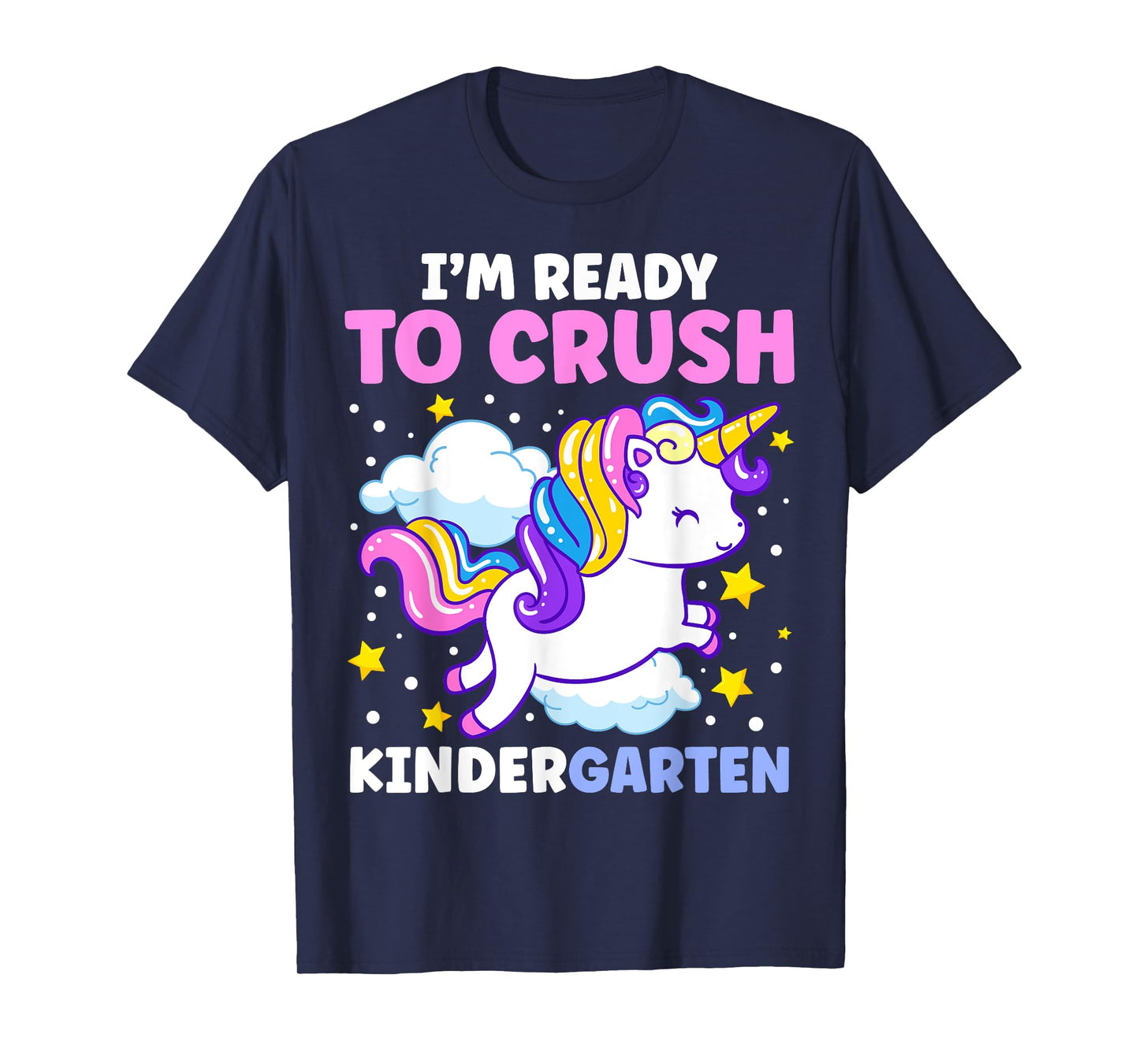 First Day of Kindergarten Unicorn Girls Back to School T-Shirt