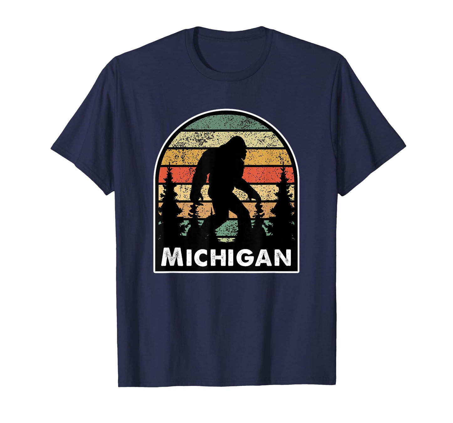 Michigan and a Bigfoot, or a Sasquatch T-Shirt