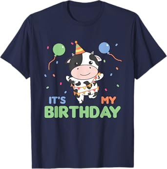 Birthday Cow For Kids It's My Birthday T-Shirt