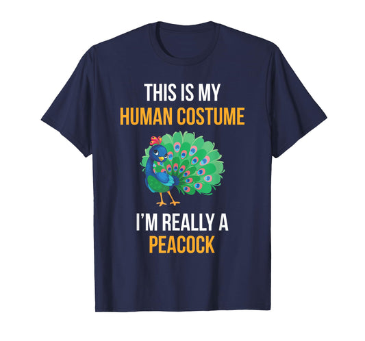 Funny Halloween Peacock Costume Shirt for Kids Women Men
