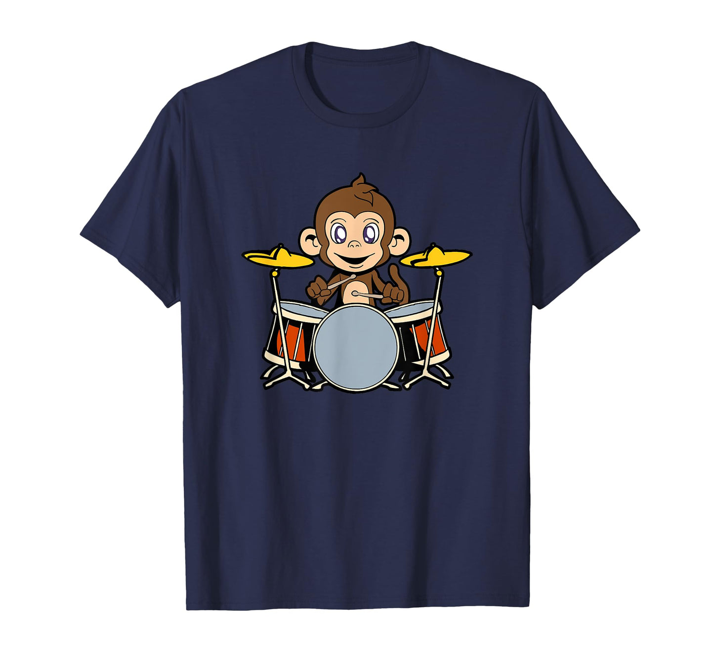 Cartoon monkey playing drums T-Shirt