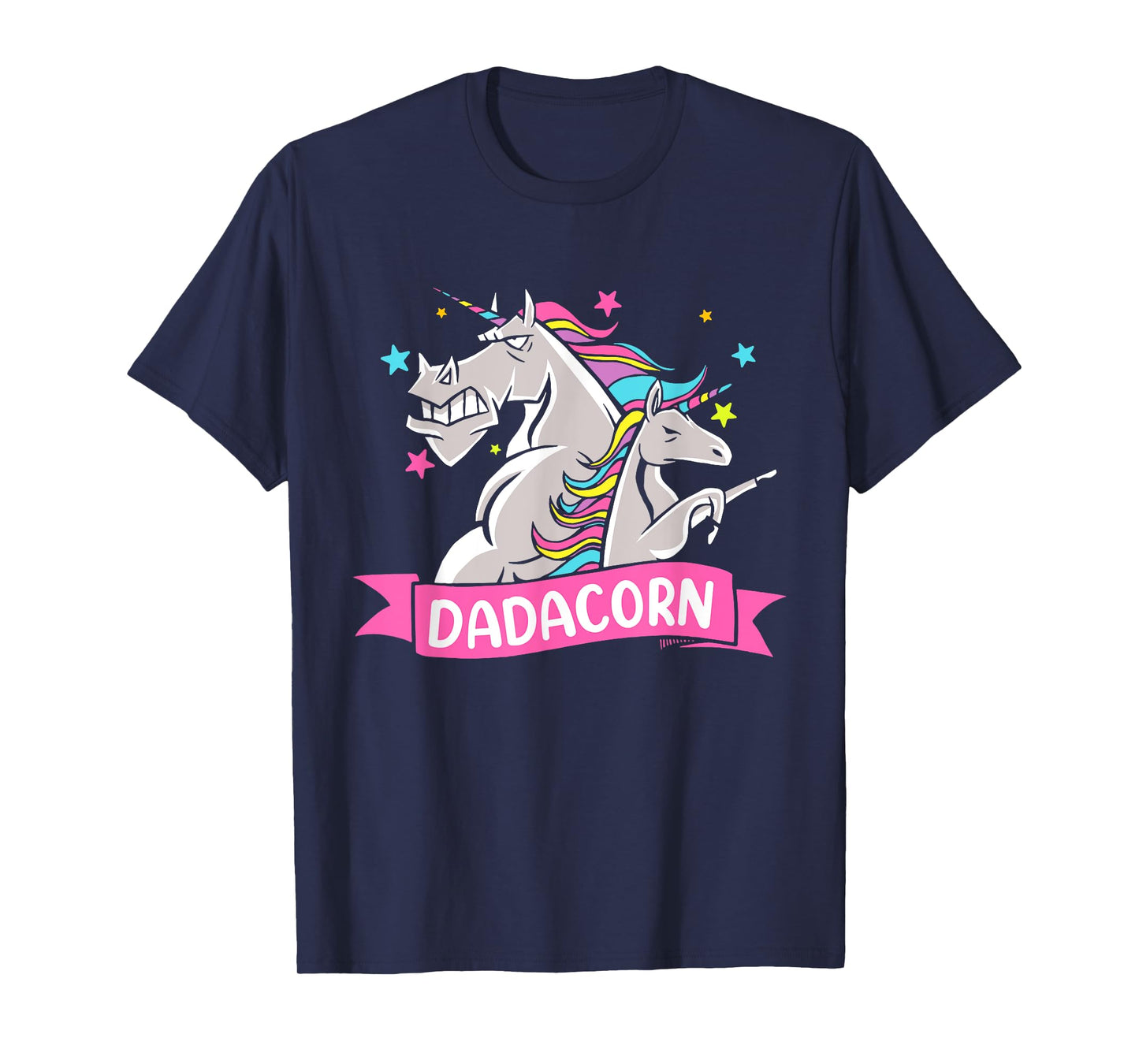Fathers Day Gift Unicorn Dad Shirt Funny Dadacorn Kids Men T-Shirt