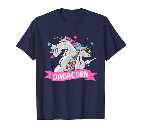 Fathers Day Gift Unicorn Dad Shirt Funny Dadacorn Kids Men T-Shirt