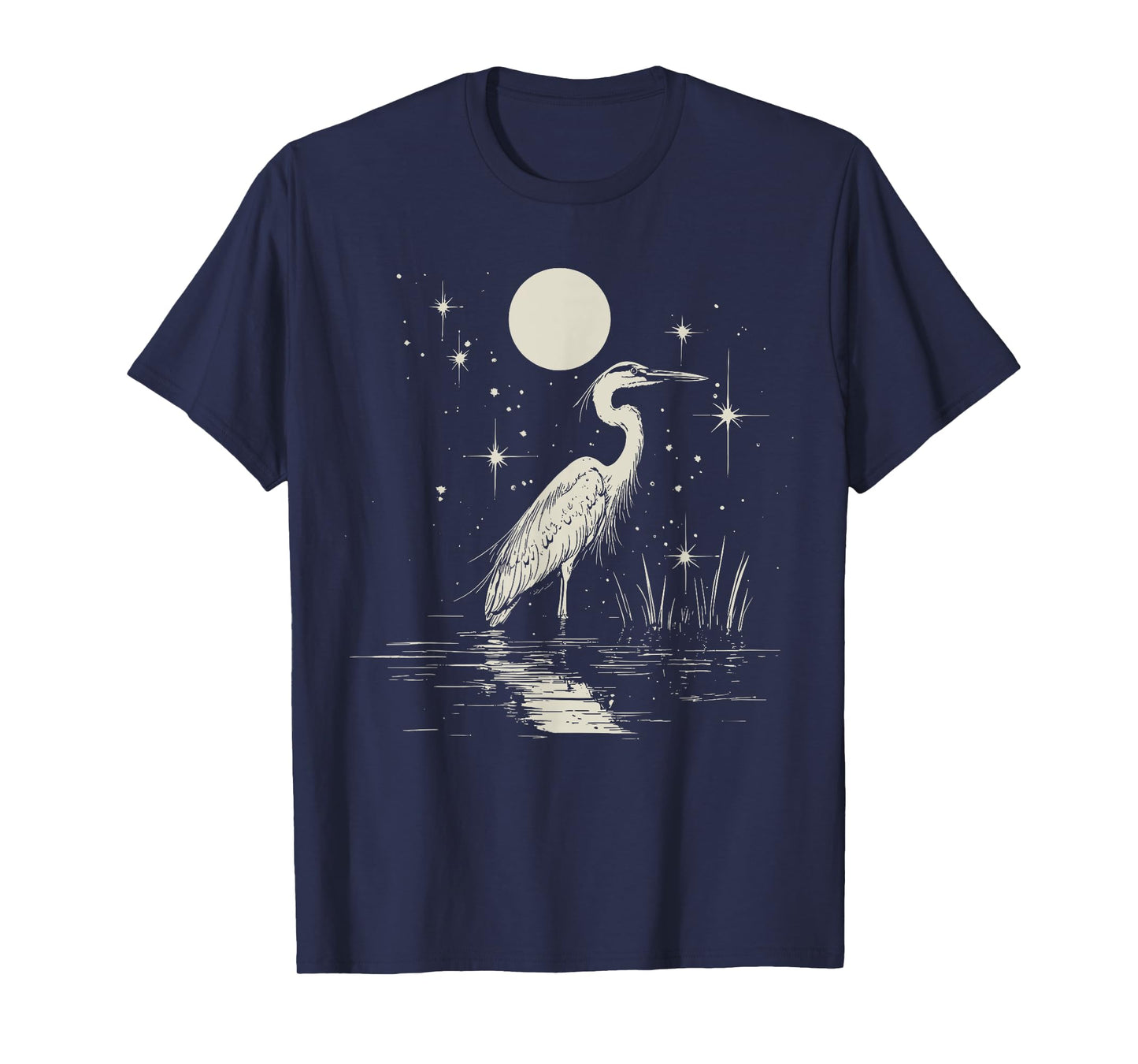 Blue Heron Vintage Graphic For Bird Lover T-Shirt