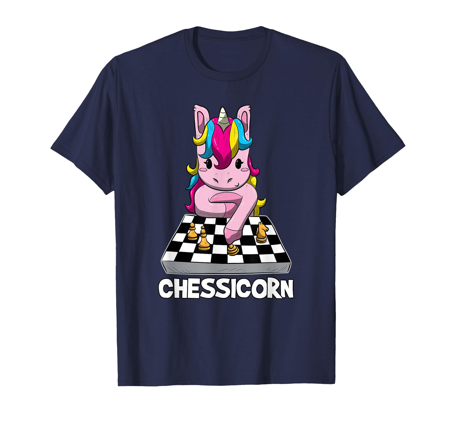 Chessicorn Funny Unicorn Plays Chess Gift T-Shirt