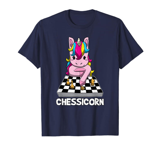 Chessicorn Funny Unicorn Plays Chess Gift T-Shirt