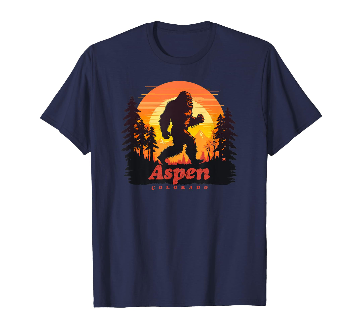 Aspen Colorado Bigfoot Sasquatch T-Shirt