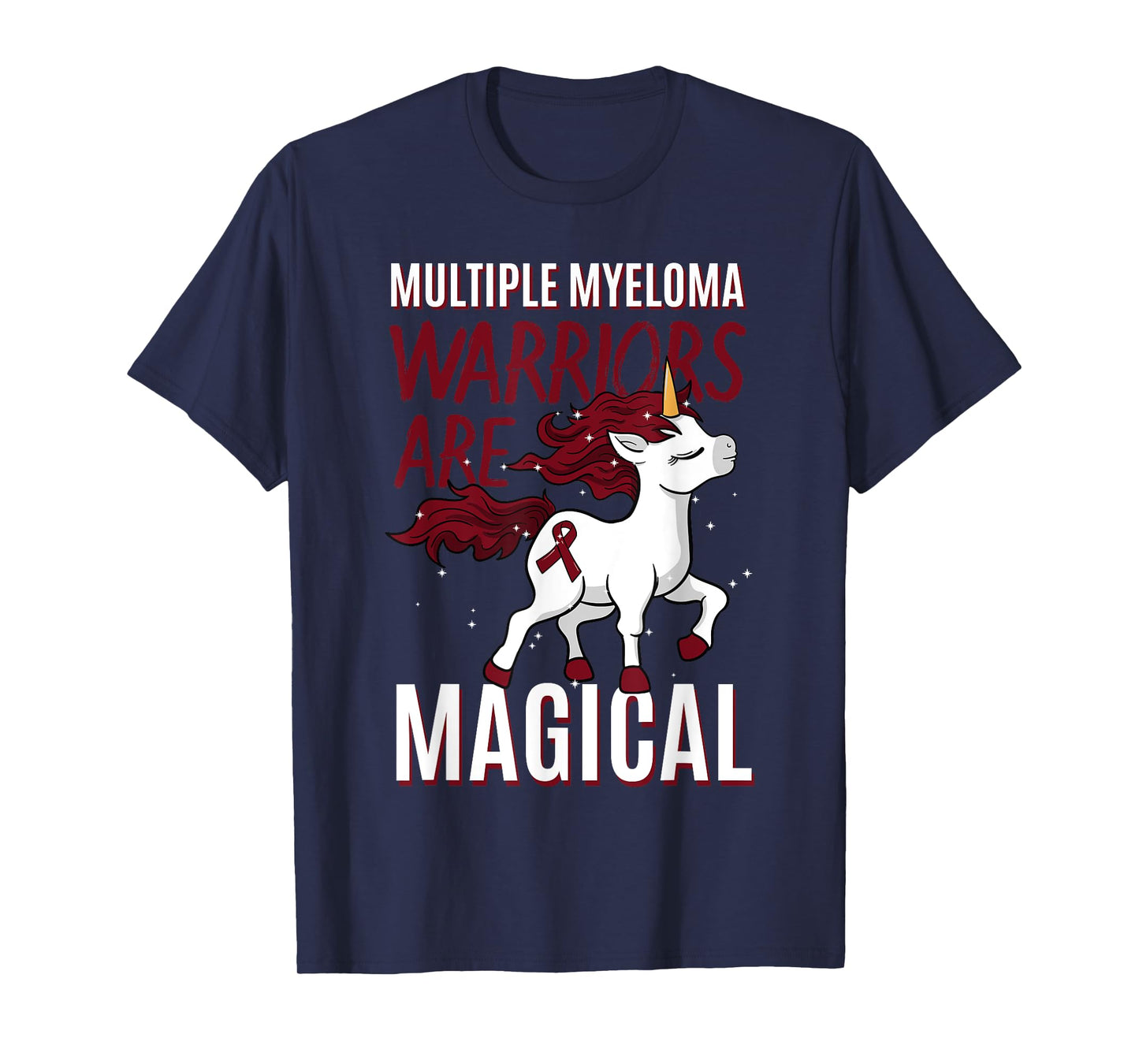 Multiple Myeloma Awareness Unicorn Lover Myelomatosis Gift T-Shirt