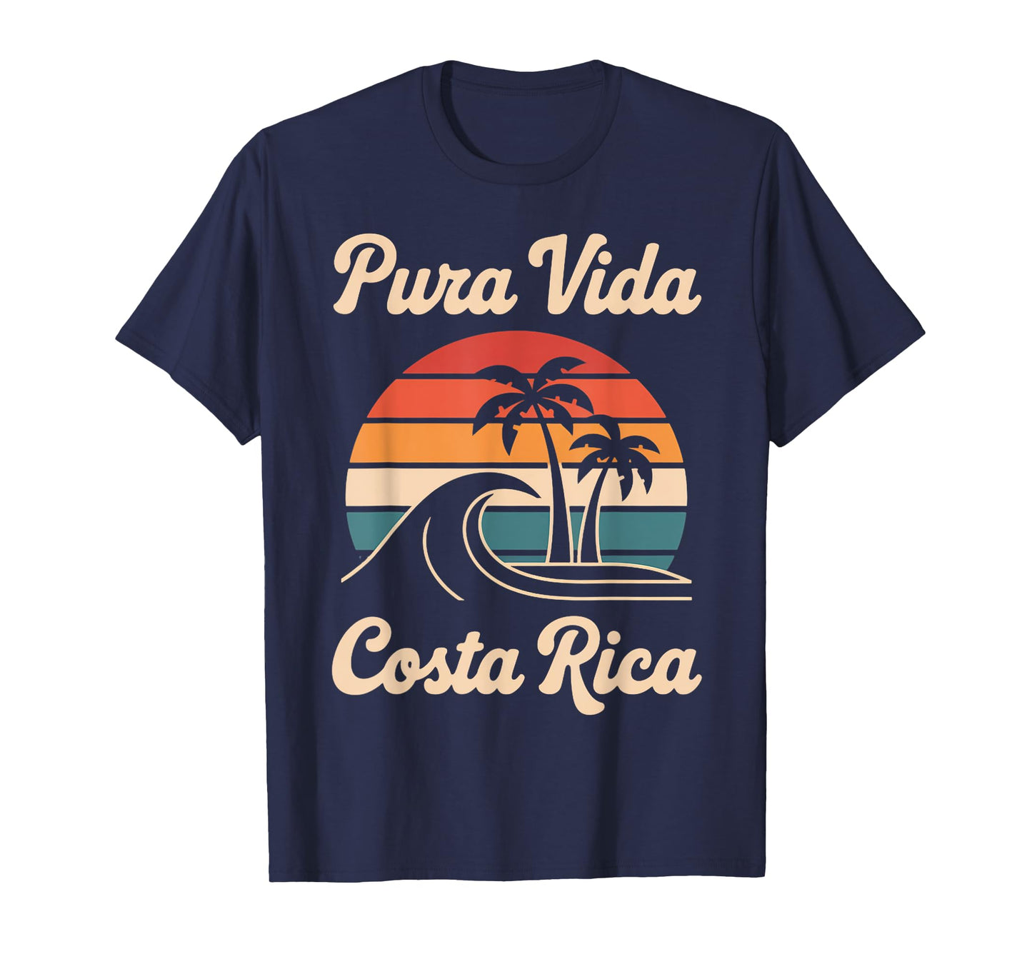 Vacation Tropical Retro Pura Vida Vintage Costa Rica T-Shirt