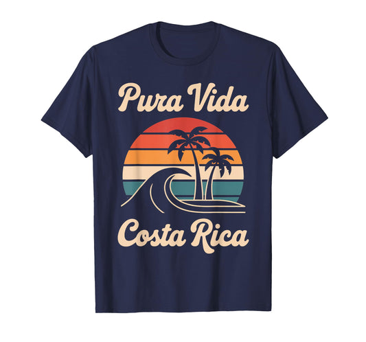 Vacation Tropical Retro Pura Vida Vintage Costa Rica T-Shirt
