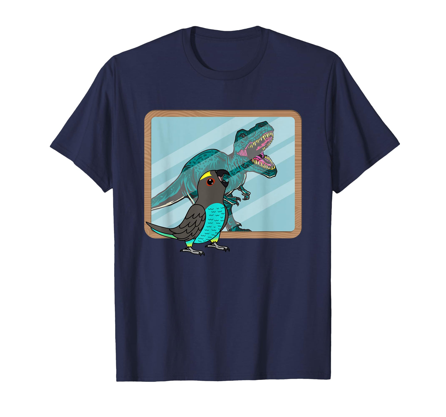 Parrot & T Rex Reflection I Meyers Parrot T-Shirt