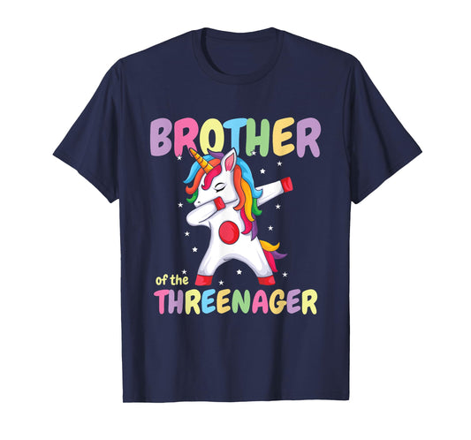 Brother Of The Threenager Birthday 3 Years T-Shirt