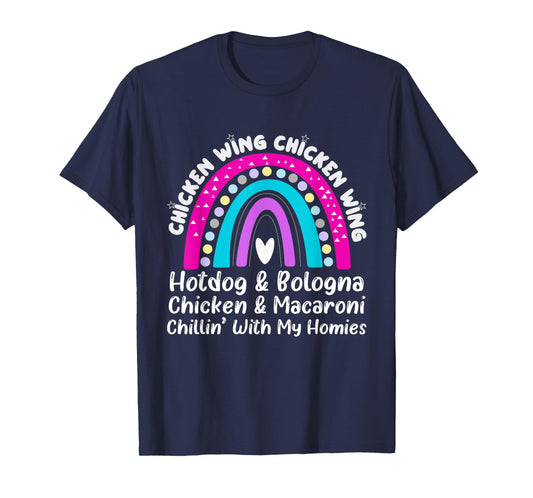 Viral Chicken Wing Chicken Wing Hot Dog Bologna Song lyric T-Shirt