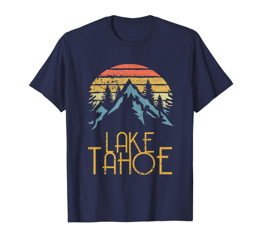 Vintage Lake Tahoe California Nevada Retro T Shirt T-Shirt