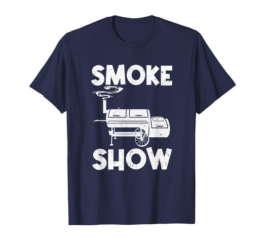 Smoke Show Funny Bbq Smoker Grilling Meat Smoking Grill T-Shirt