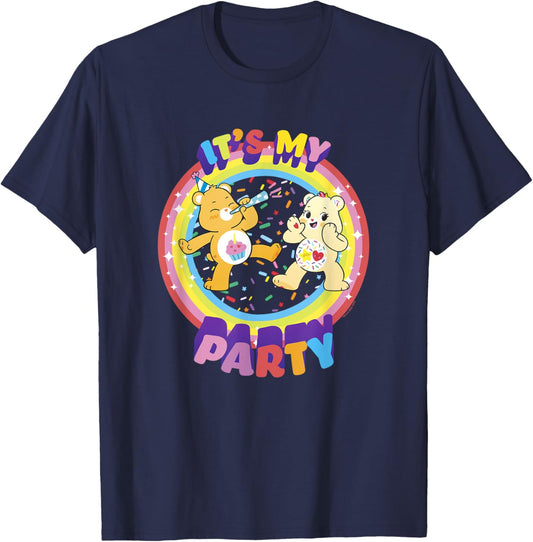 Care Bears Birthday It's My Party Retro Birthday Bear Logo T-Shirt